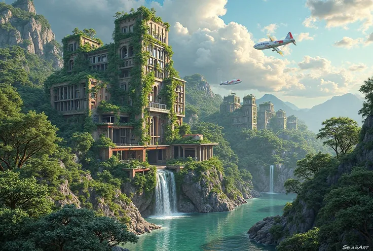 building（SeaArt向けExample prompt）
Example prompt
 * Basics:
   *  Aerial Cities, future, Details,  night view
   * Ancient Ruins Covered with Plants,  Fantastic, Jungle, noon
   * Museums Made with Geometric Patterns, Contemporary Art, colorful, internal
 *...