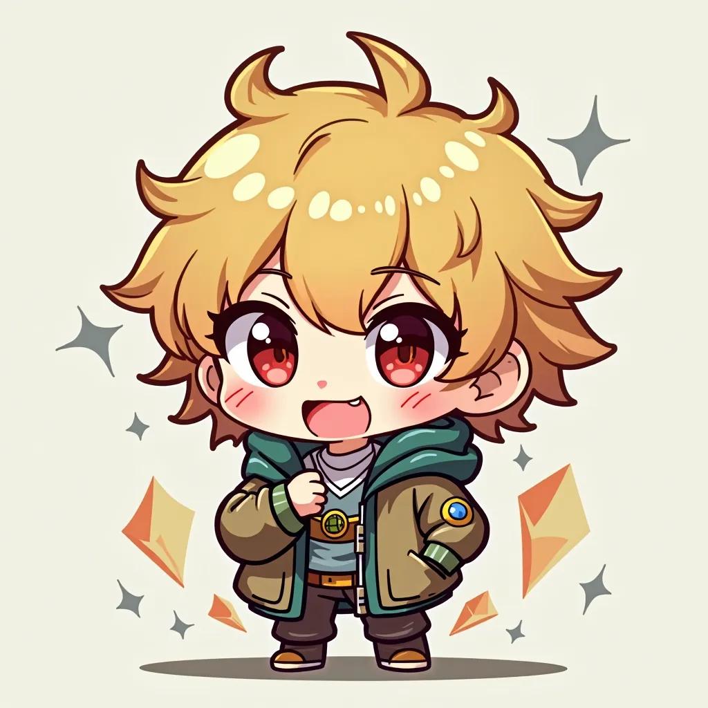  chibi. boy. Streamer-like characters