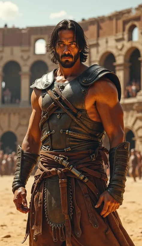 actor Keanu Reeves
, as if it were in the coliseum era like a fighter