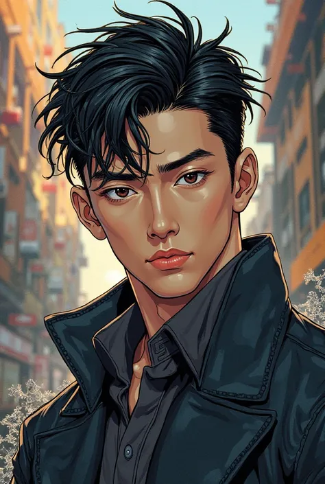 A male character from a Manhwa show me several options 