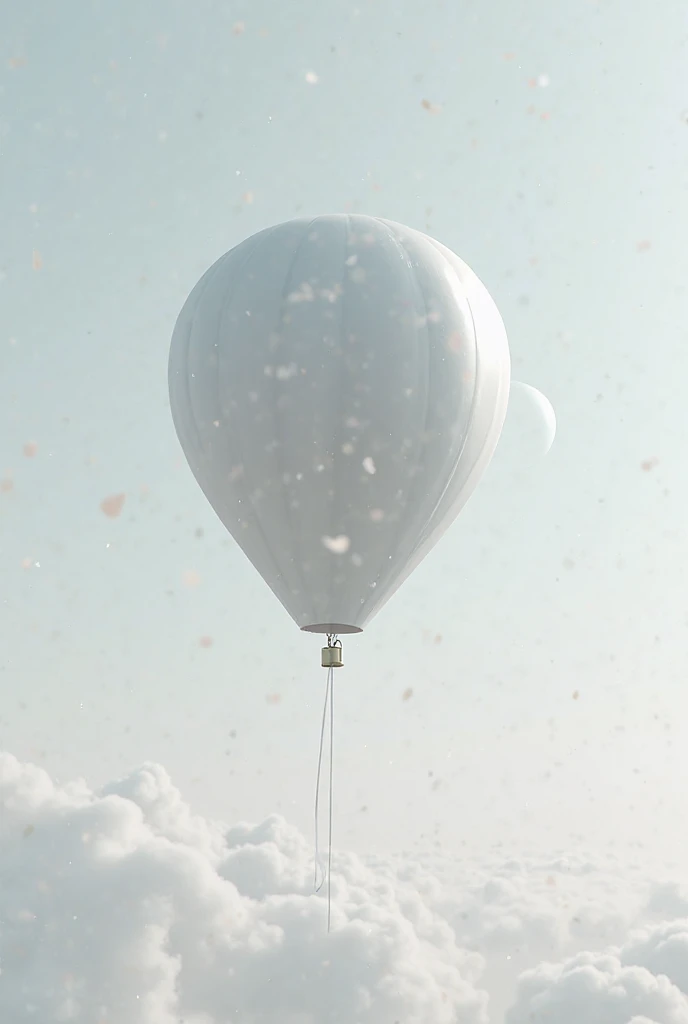 Grey and white balloon