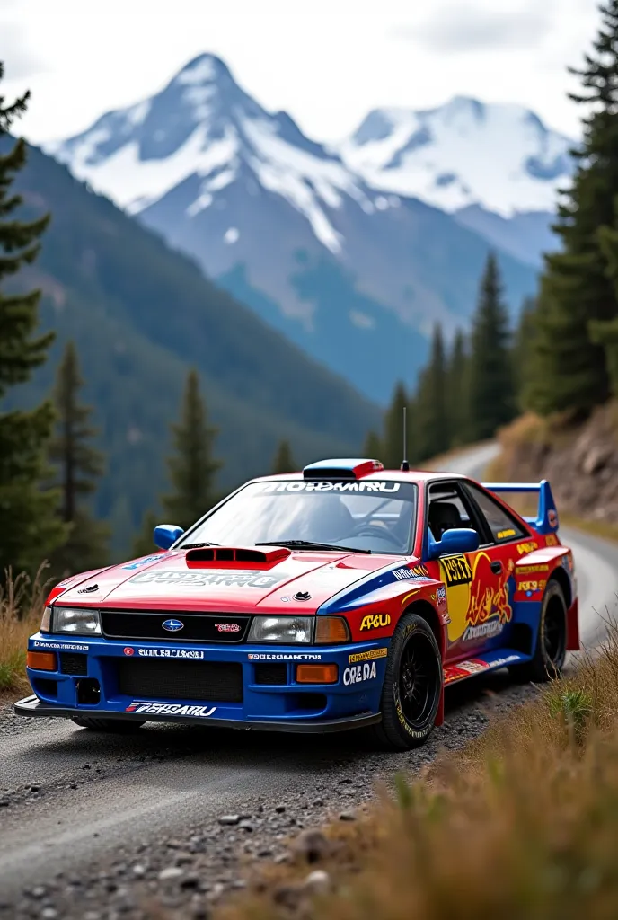 Make a Subaru printed rally car from the 1990s