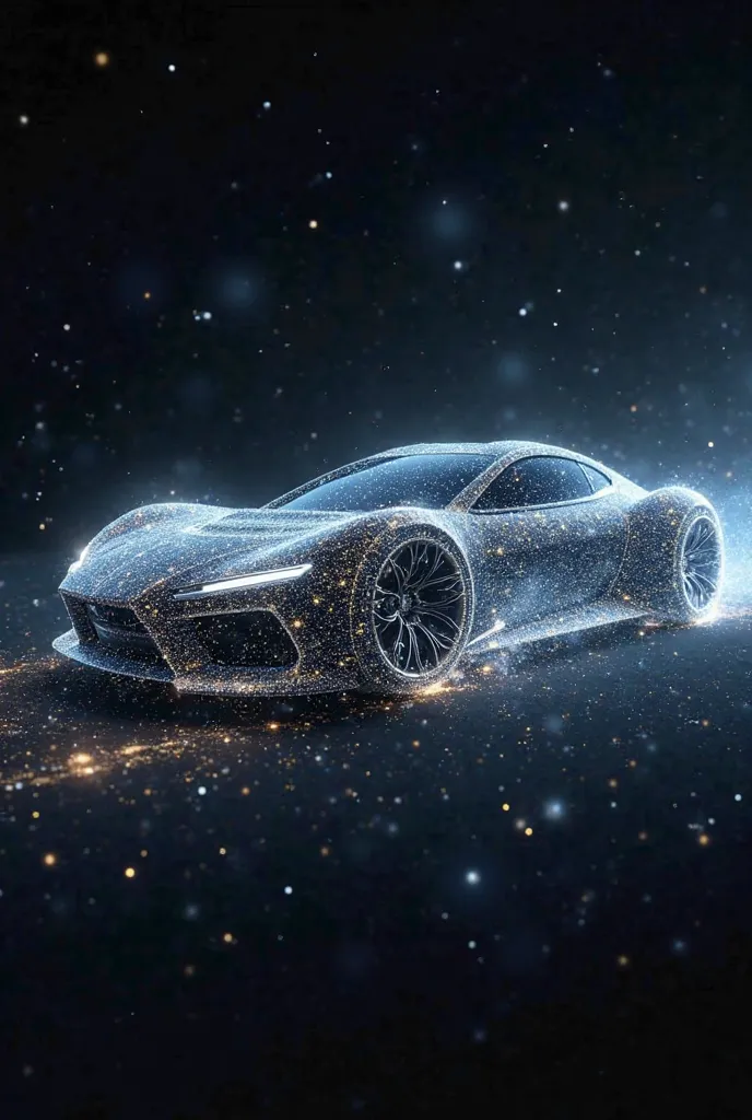 a car formed by connecting lines between stars