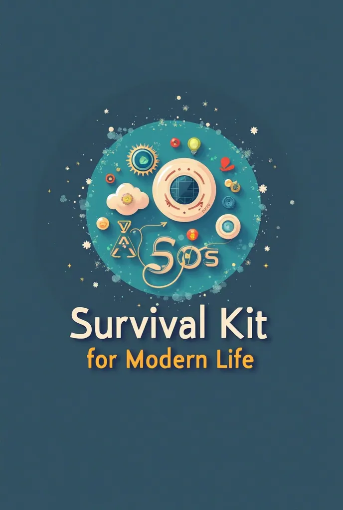 Act as a master specialist in digital content creation. Create a logo for a new product that we are launching, which is the Survival Kit for Modern Life.
The Product is a triad, where you can work on 3 urgent pillars to get any human being out of the botto...