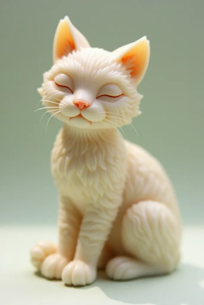 Cat soap sculpture 
