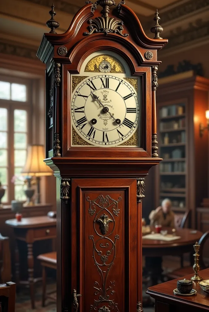 Antique clock showing the time 8:45