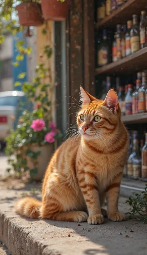 It was a quiet afternoon in a busy neighborhood, and a local market welcomed its regular customers. Dona Marta , the owner of the establishment, she was already used to the most unusual customers, But that orange cat, whom they called Chico, had become a r...