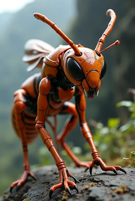 Hornet fusion with cat realistic image 