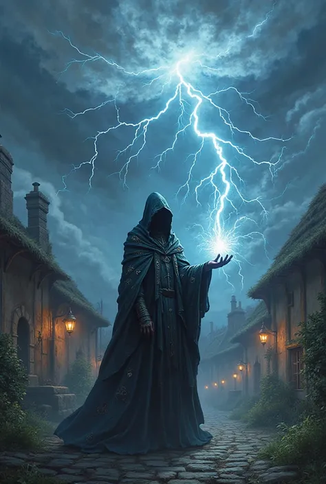 An image for a guild that says storm is worth lightning in a village 