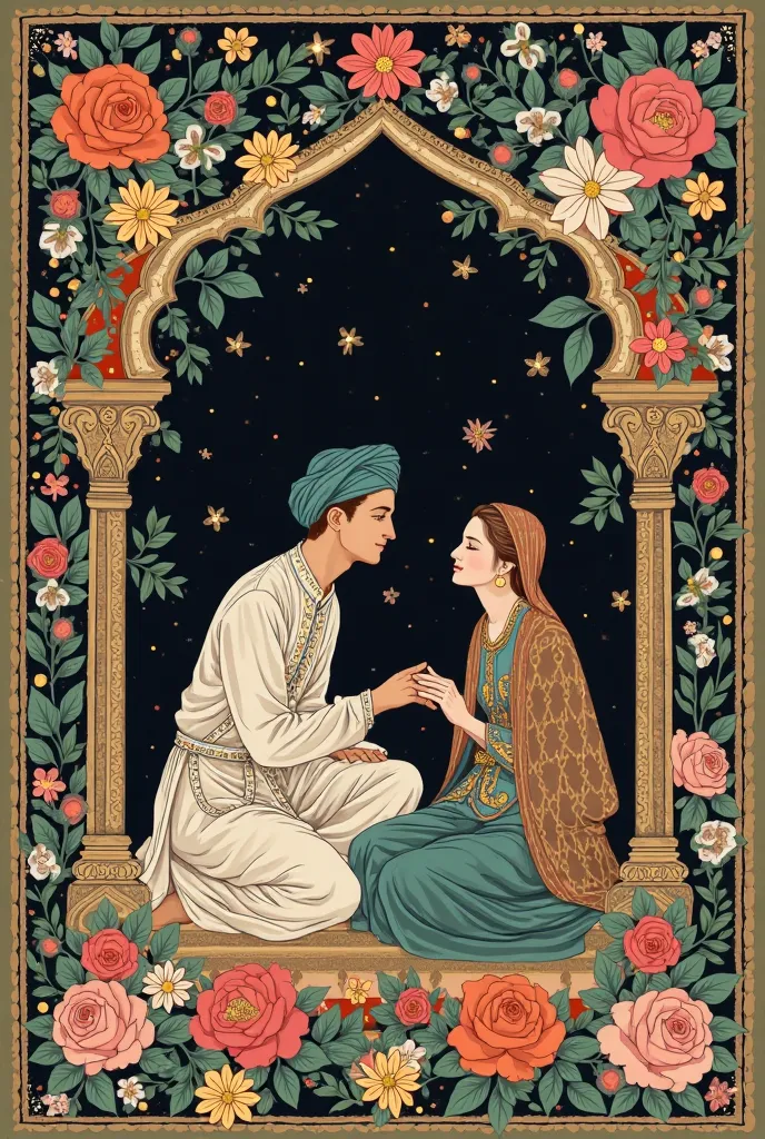 A fusion of **Pakistani Miniature Art** and **Zhostovo Russian Art** could create a stunning, intricate style that combines **detailed storytelling with bold floral aesthetics**. Here’s how these two styles can merge:  

### **1. Color Palette & Background...