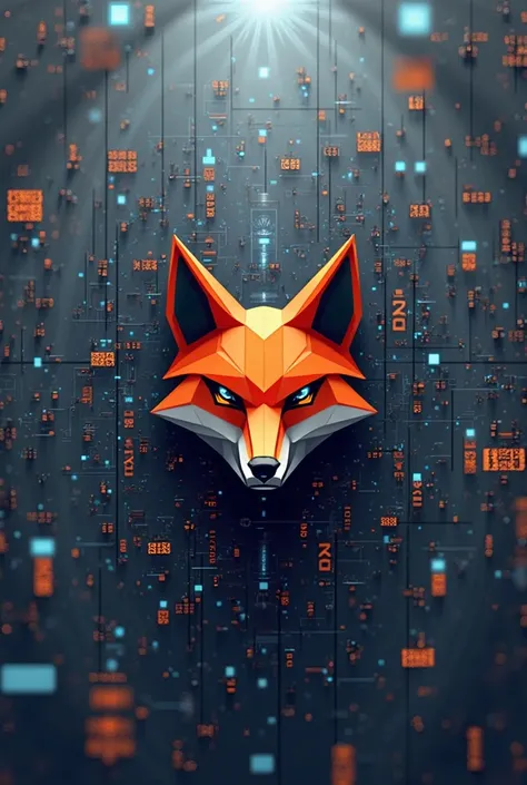 Create a profile picture for my YouTube channel named "foxfx" in logo format and in the background there must be trading symbols