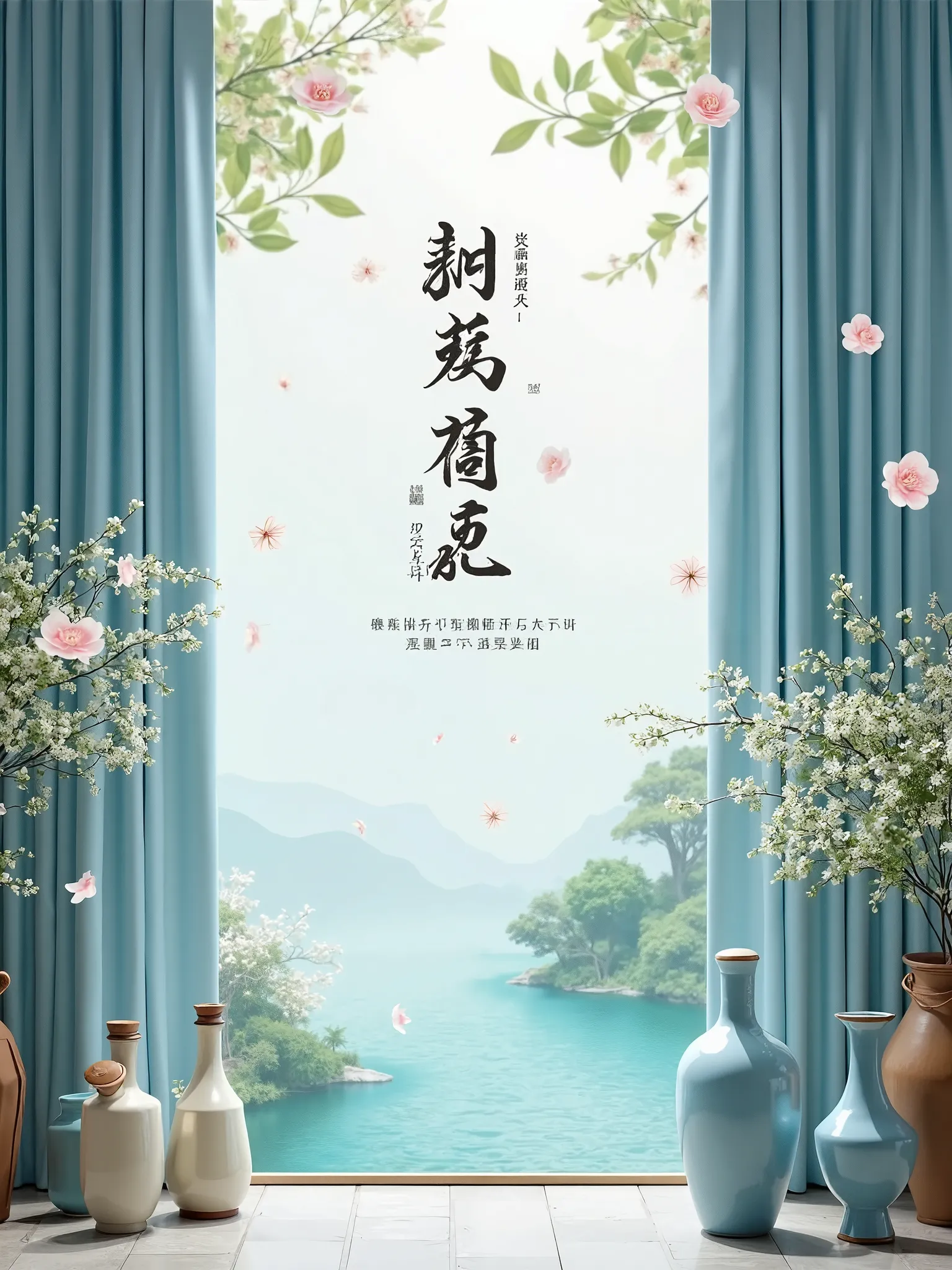 one、 Design of core elements of the scene Fusion of color and theme The main color ： Mainly use the iconic blue of Haizhilan， Match with soft light pink in spring（Cherry blossoms）、Tender green （New leaves）Warm white， Create a fresh and natural spring atmos...