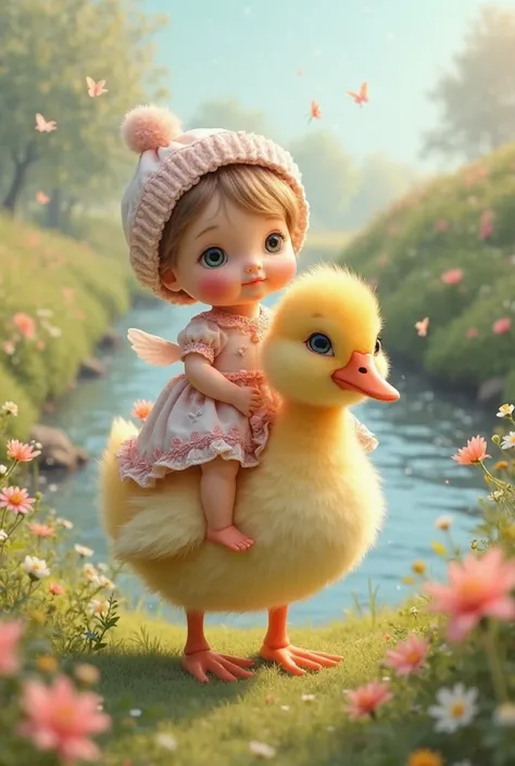 Baby doll ride on duckling