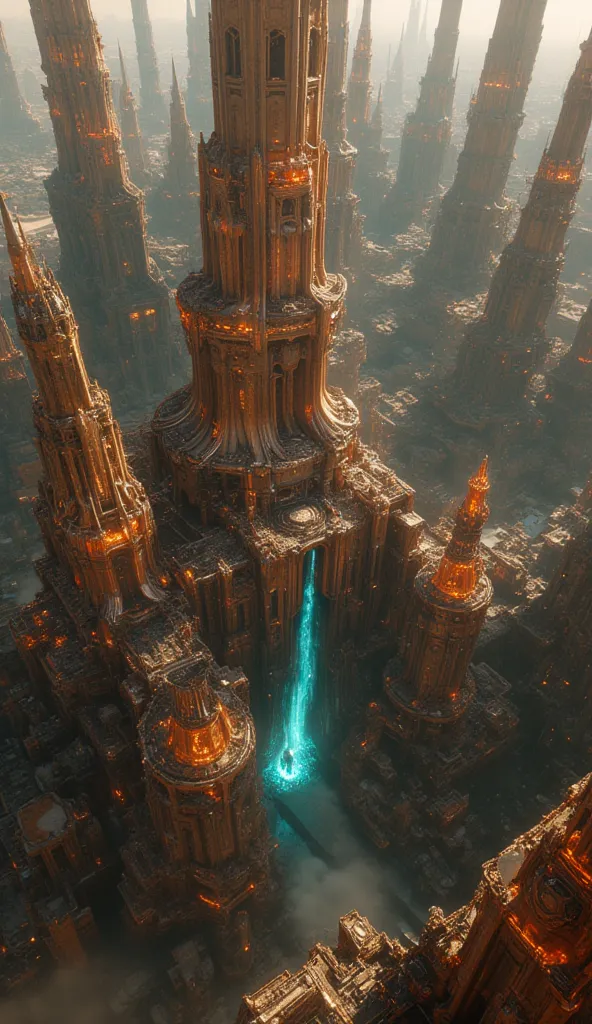 an aerial view,  futuristic alien planet where interdimensional realities intersect, shifting landscapes, architecture defying standard geometry, unearthly materialsa highly detailed 8K cinematic masterpiece, a futuristic interdimensional alien landscape, ...