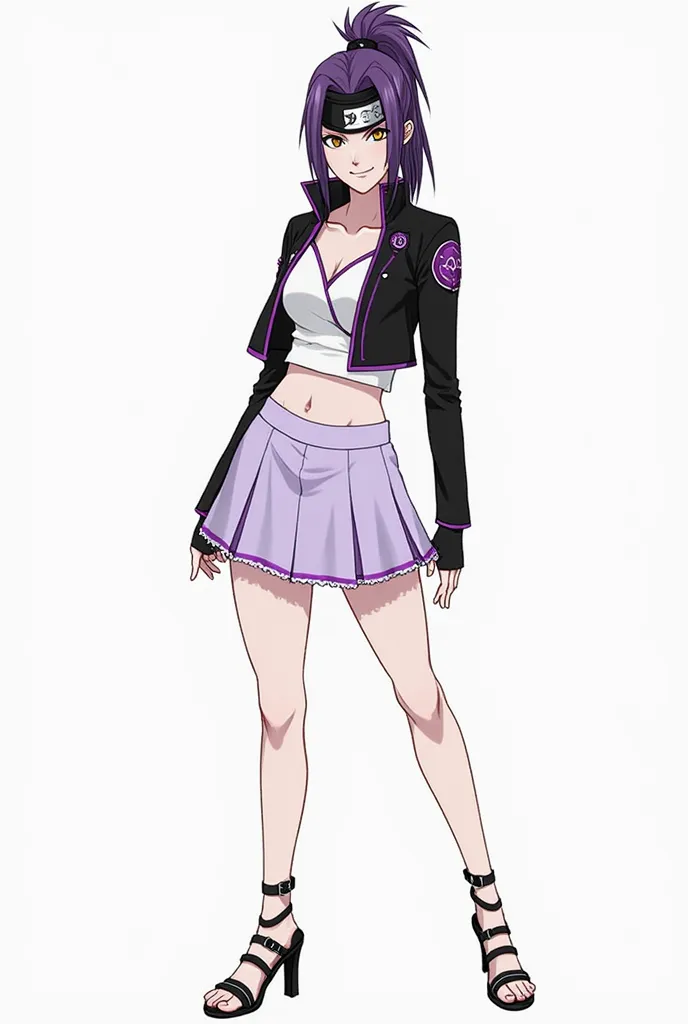 ### Appearance of Lila Uchiha

**hair:**
Lila has purple hair lila, like that of her mother, the woman. She wears her hair tied in a high ponytail that allows her to move freely during combat.

**eyes:**
Lila has colored eyes deep gray, una mezcla de los d...