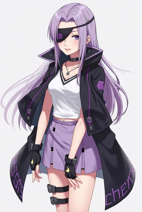 Appearance of Lila Uchiha: She has lavender-colored hair like that of her mother Konan Akatsuki. She wears loose hair that cascades in soft waves down to her knees.. Lila has light honey-colored eyes. He wears an eye protector similar to the one used by Ob...