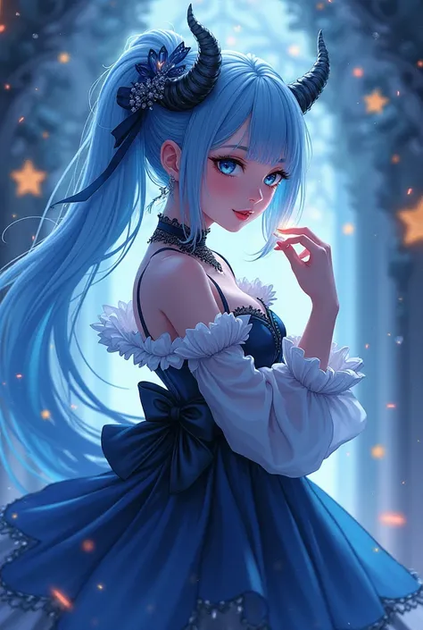 Beautiful Fantasy Illustrations」「Anime Style High Rendering Art」「elegant＆romantic gothic and lolita-style illustrations
・Delicately depicted beautiful girl characters
・Clear, crystal-like horns、A design with a bewitching atmosphere while incorporating fant...