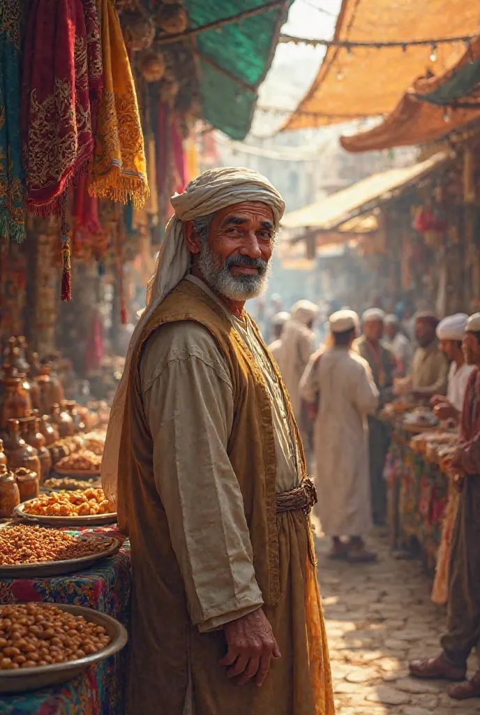 In the bustling market of Medina, a kind merchant named Umar was known for his honesty. Unlike others who sought only profit, he believed in fairness and kindness in business.