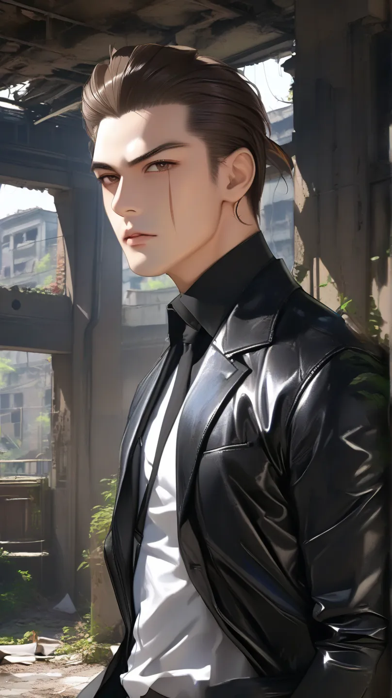 (masterpiece:1.2), (best quality:1.2), (very aesthetic:1.2), (absurdres:1.2), (detailed background),newest, (masterpiece), best quality, expressive eyes, perfect face, beautiful eyes, mature,
1male, mafia_boss, short_hair, short_bangs, slicked_back_hair, g...