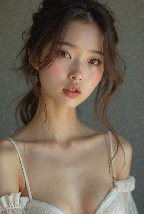 Pretty girl showing Korean nipples