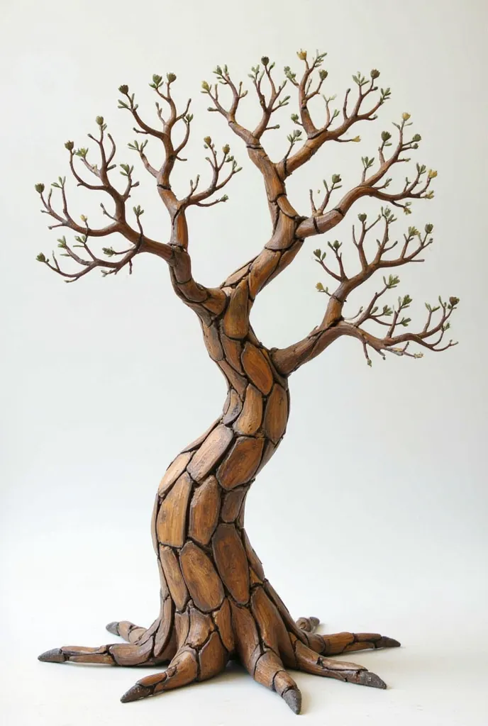 A tree made by hand 