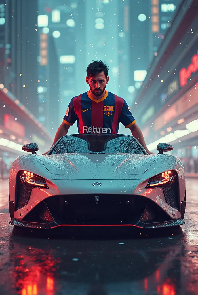 messi one car hoye gese