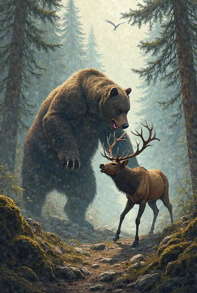 Bear hunts elk 