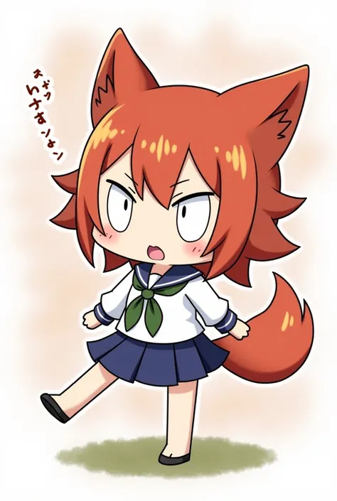 a cartoon picture of a woman with a big head and a big tail, an anime drawing inspired by Kanbun Master, trending on pixiv, furry art, attractive matoi ryuko, do you know de wae, she has white eyes!!!, fire type, mystery pokemon, she has a cute expressive ...