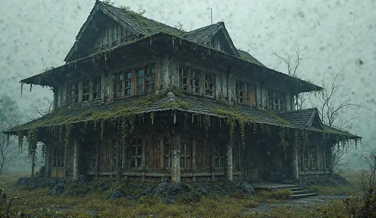 Build an old Java house that looks horror from the outside and inside