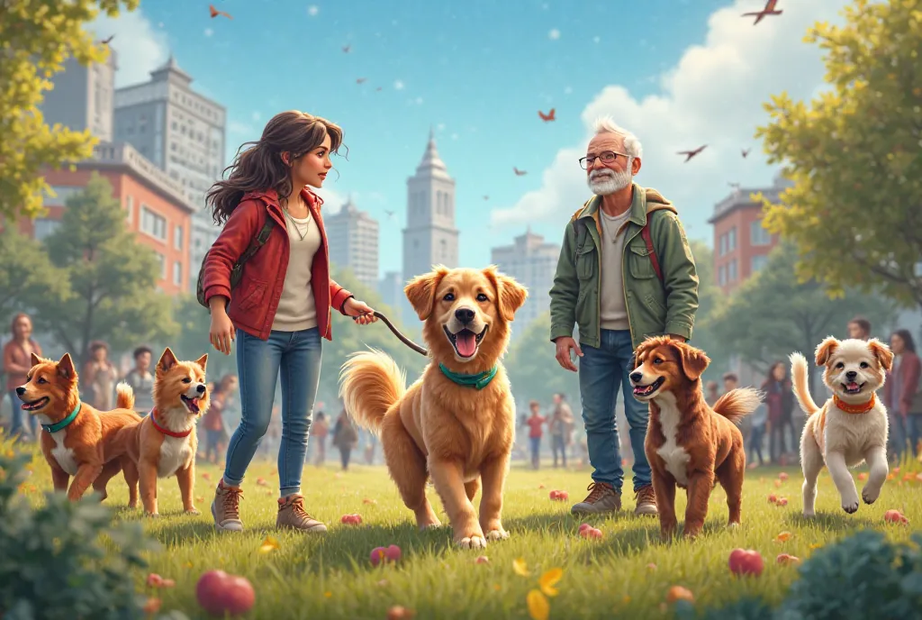 Generate the cover of a video game of choice with a movie theme " Dog Lovers "