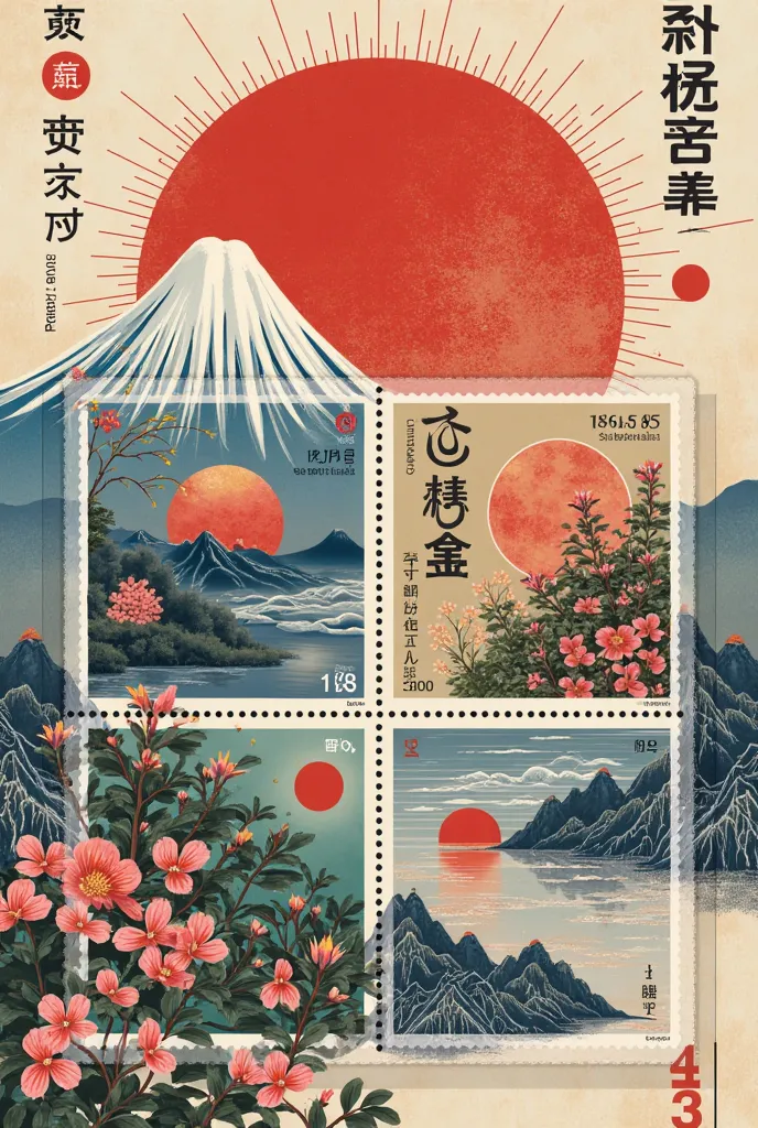 Will you create a unique Japan and Korean Stamps