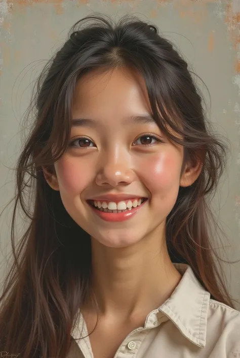 The corners of the face in the《Smiling girl》will change。painting in Hall 13 will rise slightly 0.5 cm，from a quiet to a standard commercial smile。