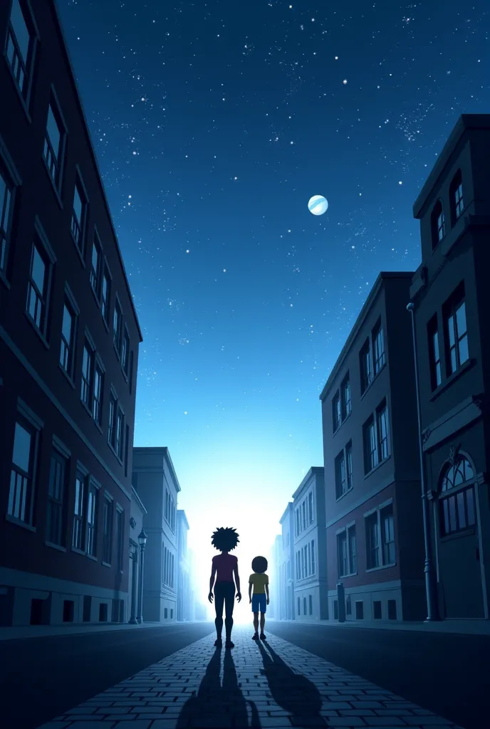 Movie script "Cartoon Portal Script" – Scene 1

Scene 1 – Mysterious Opening
(The camera pans slowly across a star-filled sky, as a strange planet appears on the horizon. There’s a mysterious energy shining in the sky, as if forming an invisible portal.)

...