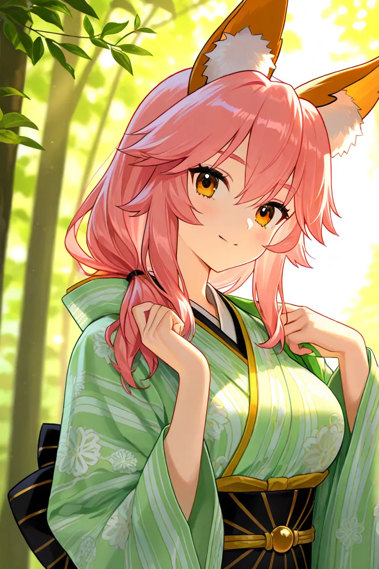 Tamamo no mae is a FATE character.
Tamamo no mae is a fox's girl.
Tamamo no mae has pink hair.
Anacondas predated on Tamamo no Mae.eat.swallow.