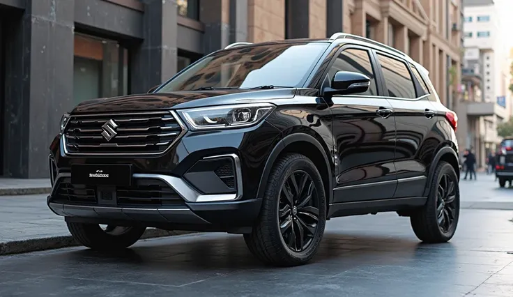 2025 Maruti Suzuki Ertiga black front right side view 