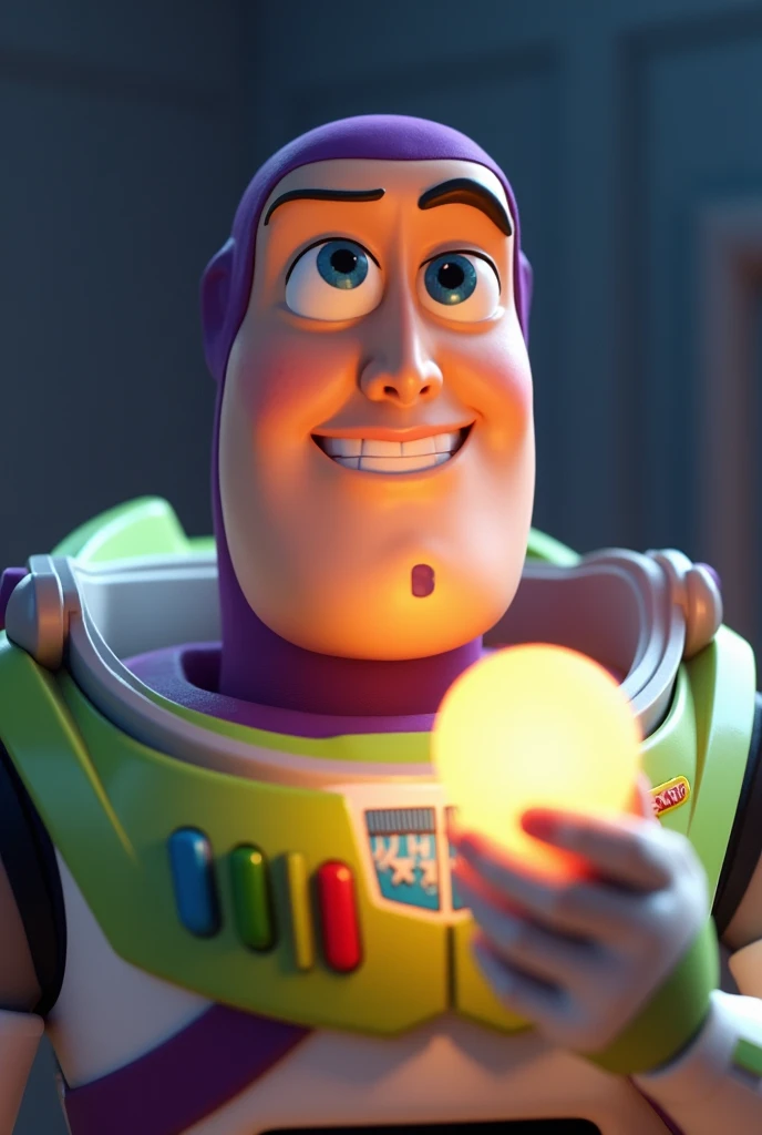 a close up of a cartoon character holding a light, to infinity and beyond, buzz lightyear, from toy story, lightyear ( film, pixar art, pixar art style, by Pixar, ideal pixar character, in style of pixar, cute pixar character, anato finnstark. pixar, pixar...