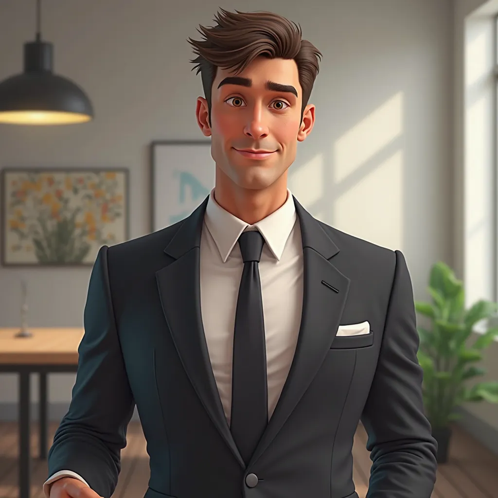  Let's go , now I need you to make me an ultra realistic character, that gives a unique image, surprising to our client.  remembering ! based on the information above! make an image in a place like an office... A good appearance, well dressed. they must be...