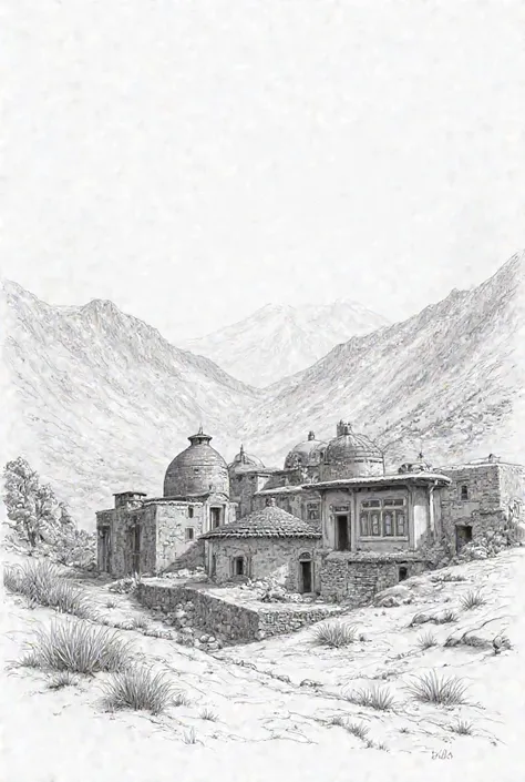 Afghanistan view with its own Afghanistan housesیک نقاشی پنسلی ضرورت دارم 