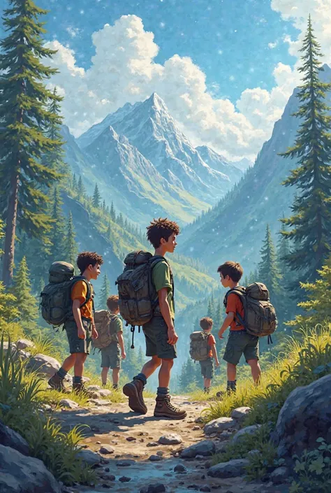 the boys were at their journey 
