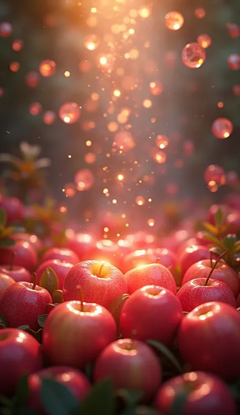 pink golden apples and a rain of diamonds 