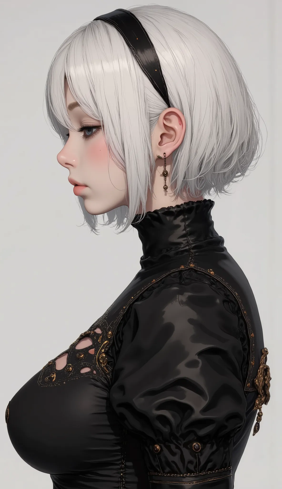  score_9,  score_8_up ,  score_7_up ,  score_6_up ,  score_5_up ,rating_safe,  source_photorealistic break {(masterpiece,best quality,  16k portrait  , Ultra High Resolution, very detailed work, Elegant and beautiful face 、eye 、skin、hair)} break {(1 Yorha-...