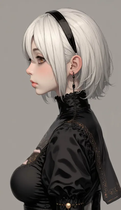  score_9,  score_8_up ,  score_7_up ,  score_6_up ,  score_5_up ,rating_safe,  source_photorealistic break {(masterpiece,best quality,  16k portrait  , Ultra High Resolution, very detailed work, Elegant and beautiful face 、eye 、skin、hair)} break {(1 Yorha-...