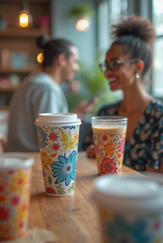 Create a video to market cups printed by thermal printing