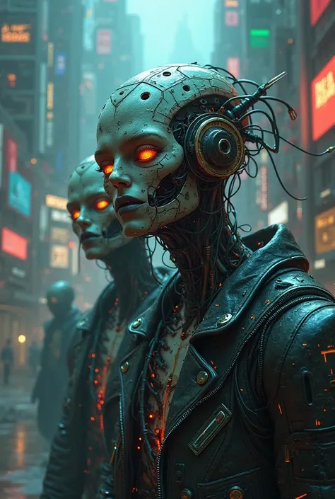 The madness of cyber punk humans And the transformation of humans into techno slave creatures