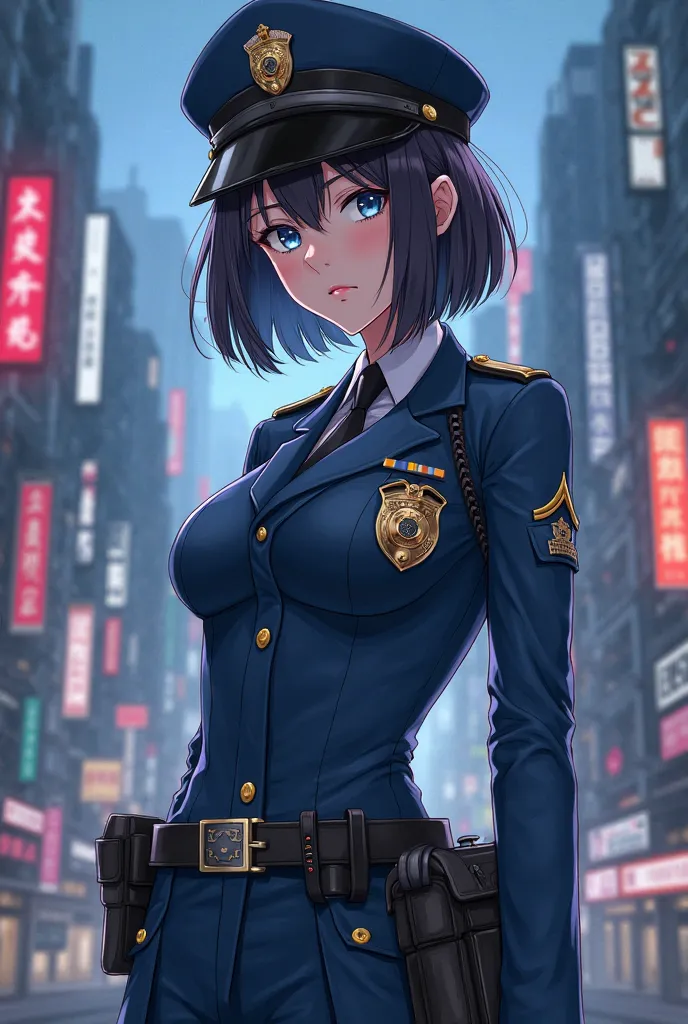 Anime policewoman photo