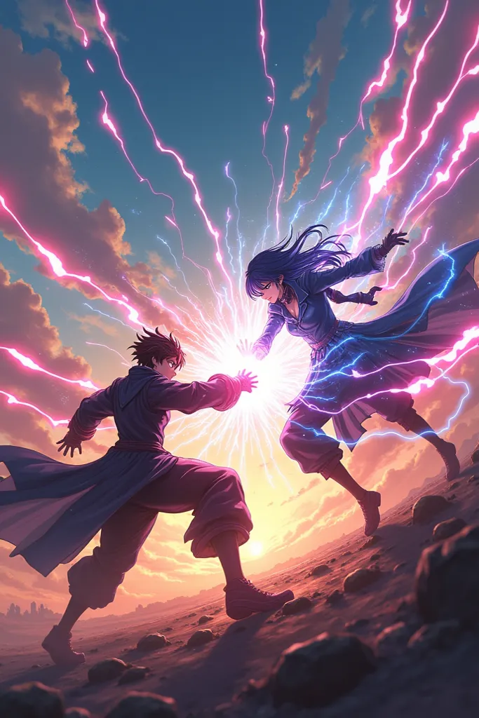 Epic Anime fight scene with VFX