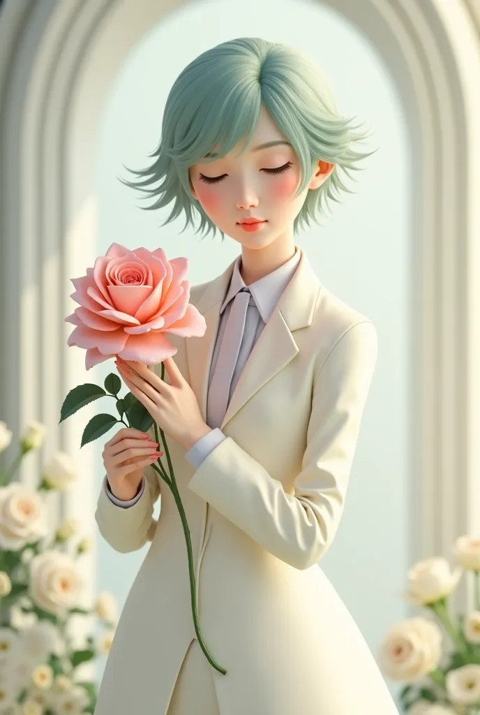 Holding a Rose 