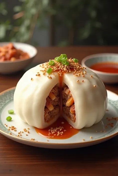 Big Dimsum Siopao with sauce