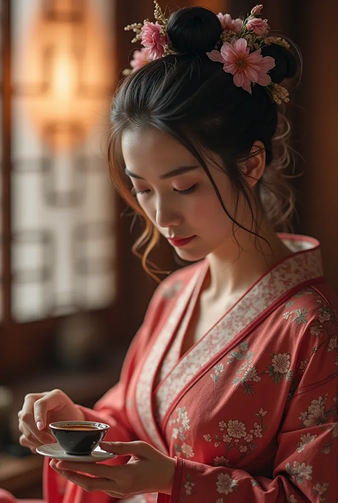 Traditional tea ceremony, Aesthetics in moonlight, Plum blossoms in the dark, now、Create unbeatable beauty, Improve quality,  lines ,  make the color deep and attractive  ,   Create firmness and softness in skin, naturally ,   add intricate detail with cle...