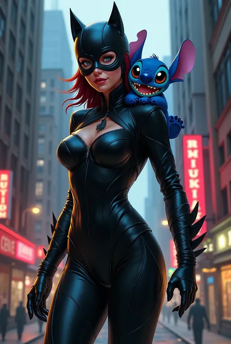 Catwoman et stitch 